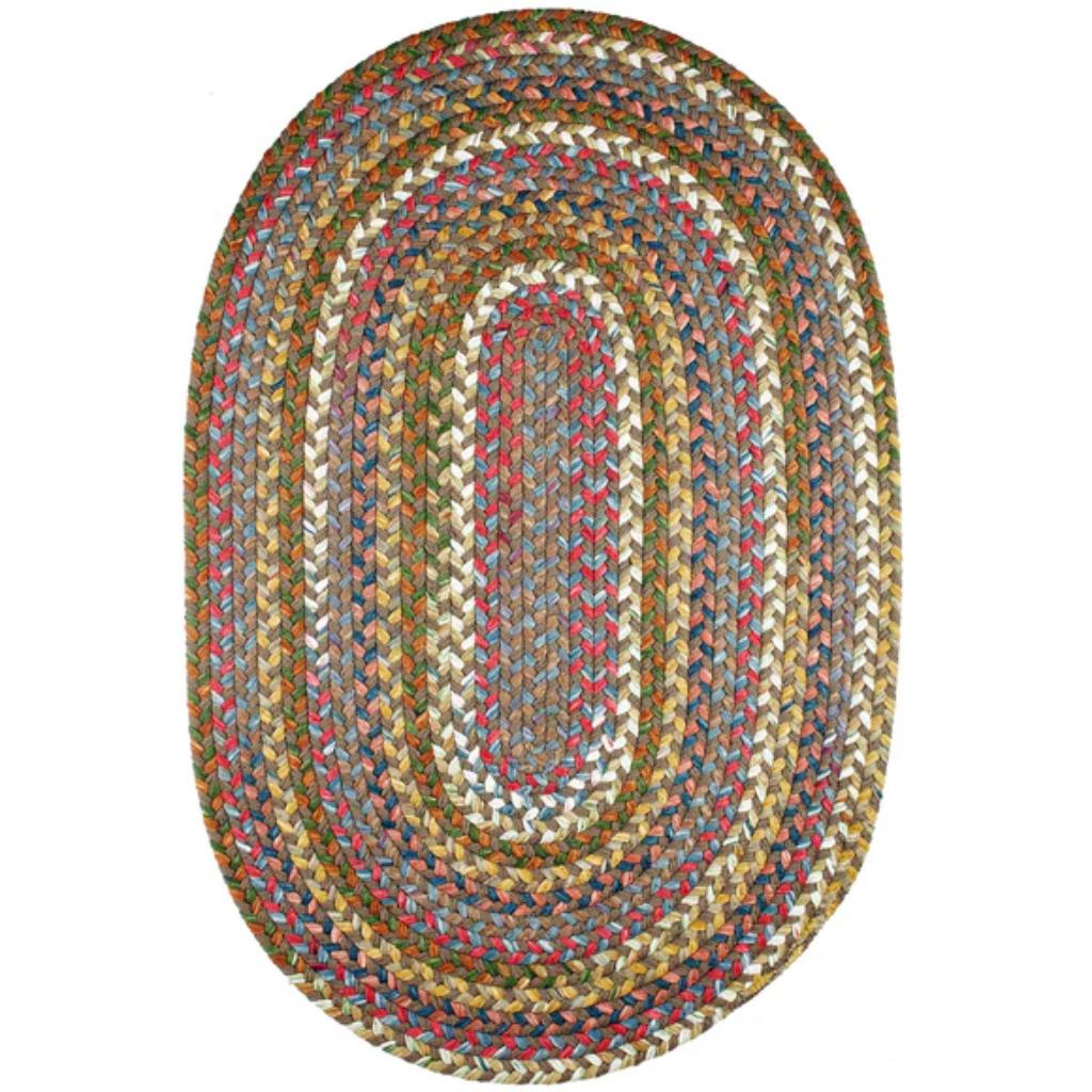 Rhody Rug Country Jewel Braided Oval Reversible Outdoor Area Rugs
