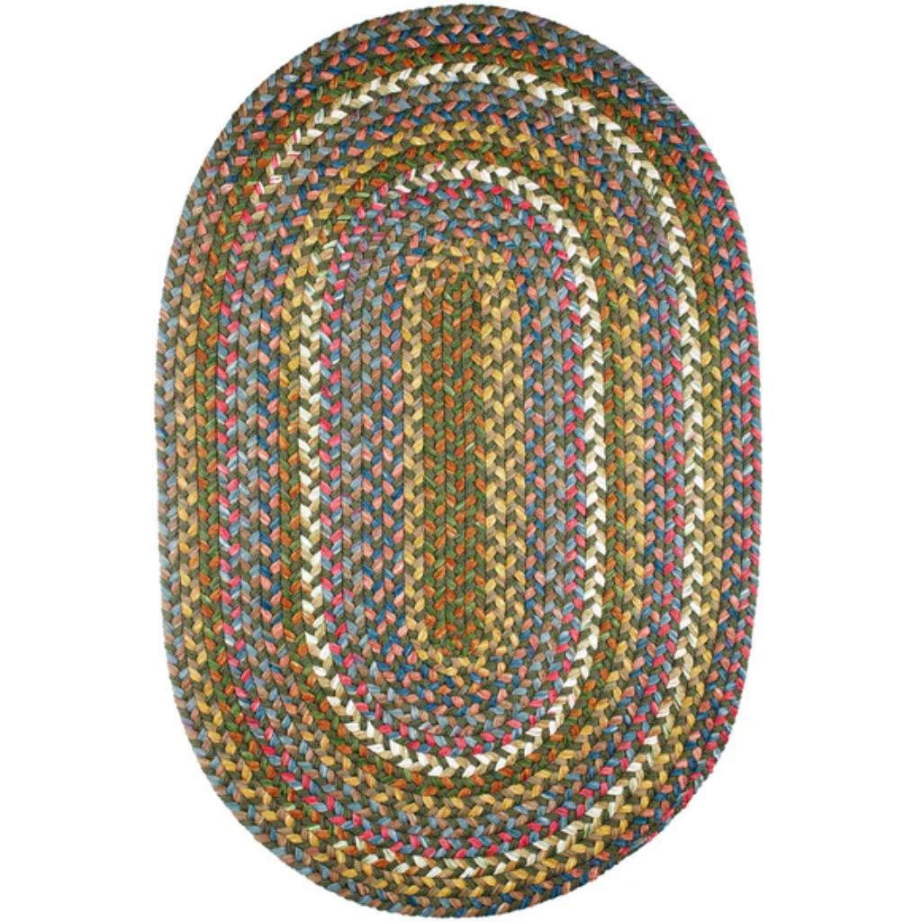 Rhody Rug Country Jewel Braided Oval Reversible Outdoor Area Rugs