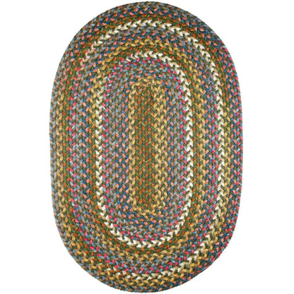 Rhody Rug Country Jewel Braided Oval Reversible Outdoor Area Rugs