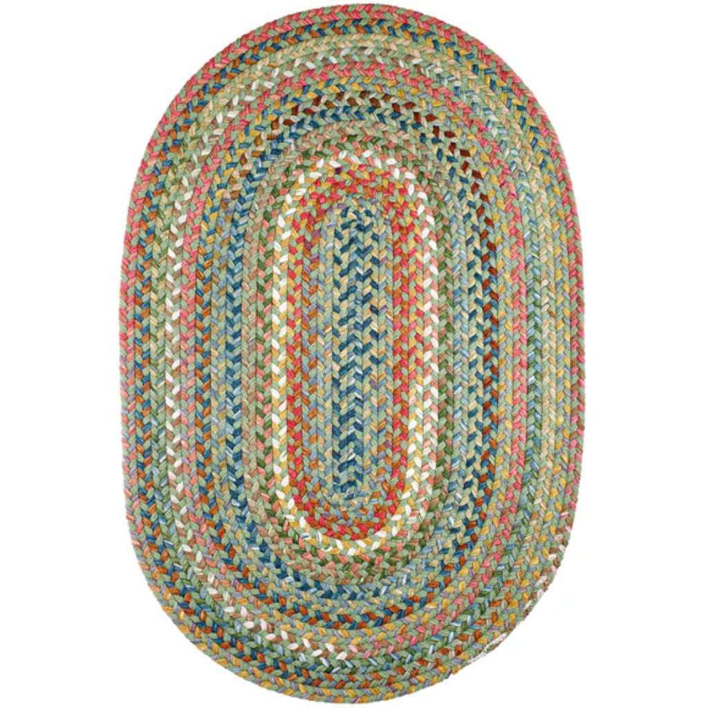 Rhody Rug Country Jewel Braided Oval Reversible Outdoor Area Rugs