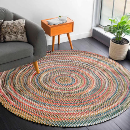 Rhody Rug Country Jewel Braided Round Reversible Outdoor Area Rugs
