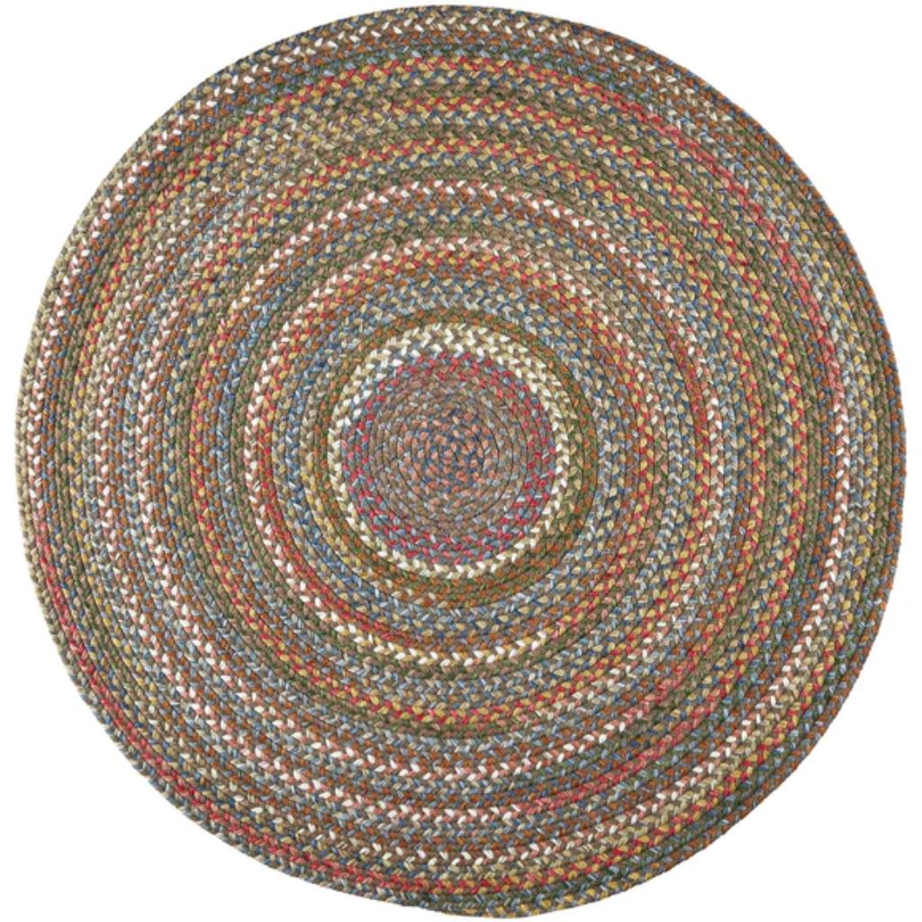 Rhody Rug Country Jewel Braided Round Reversible Outdoor Area Rugs
