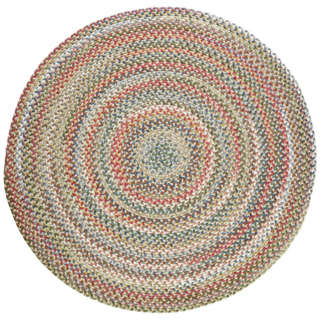 Rhody Rug Country Jewel Braided Round Reversible Outdoor Area Rugs