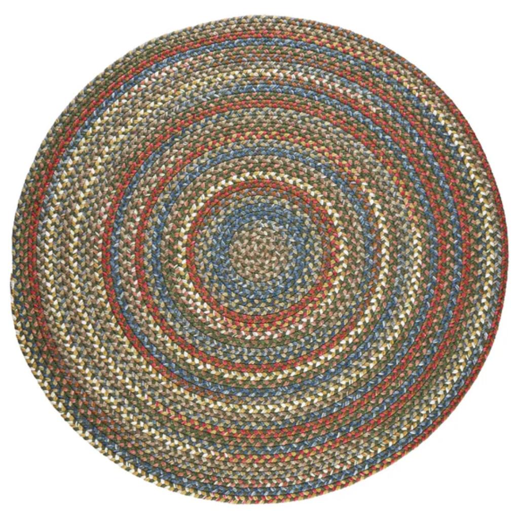 Rhody Rug Country Jewel Braided Round Reversible Outdoor Area Rugs