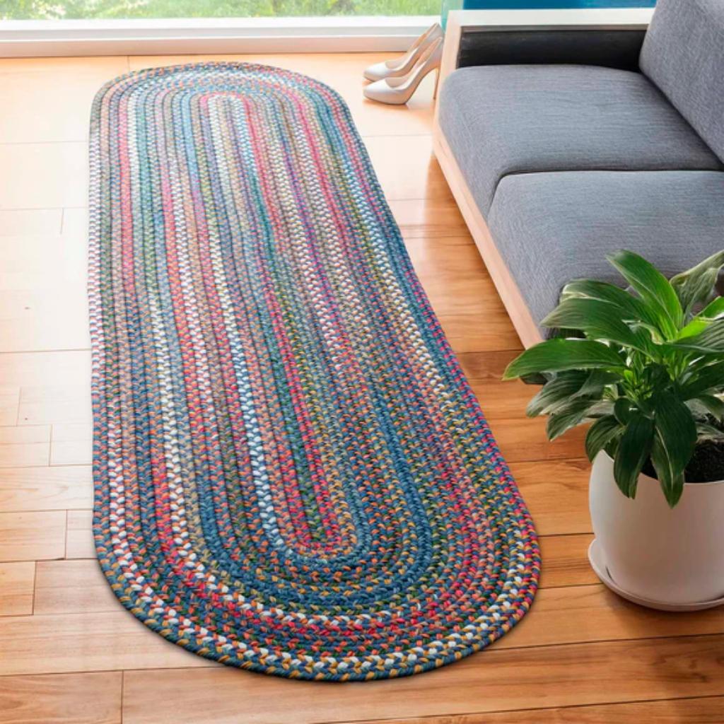 Rhody Rug Country Jewel Braided Runner Reversible Outdoor Area Rugs