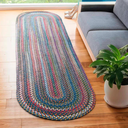 Rhody Rug Country Jewel Braided Runner Reversible Outdoor Area Rugs
