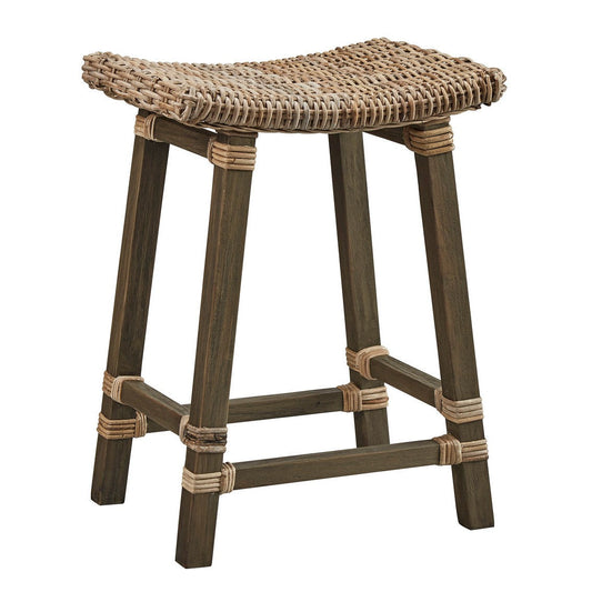 Country Woven Kubu Counter Stool-Counter Stools-Furniture Classics-Sideboards and Things