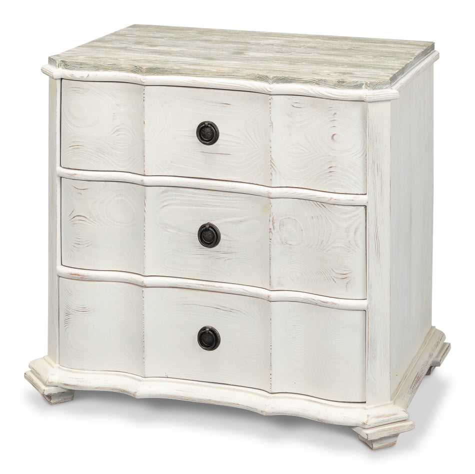 Courbee Bungalow Nightstand-Nightstands-Sarreid-LOOMLAN