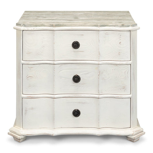 Courbee Bungalow Nightstand-Nightstands-Sarreid-LOOMLAN