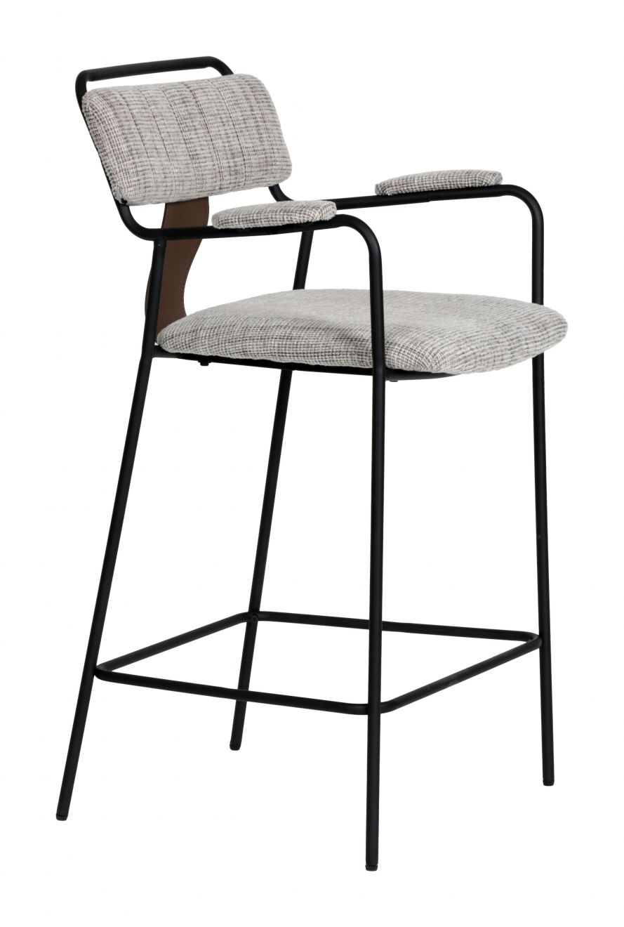 Zuo Modern Couva Chenille Fabric Counter Stool 2PC