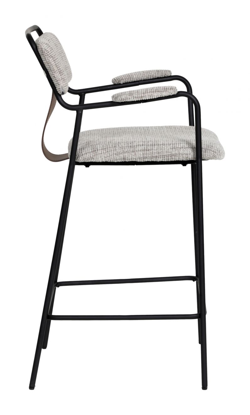 Zuo Modern Couva Chenille Fabric Counter Stool 2PC