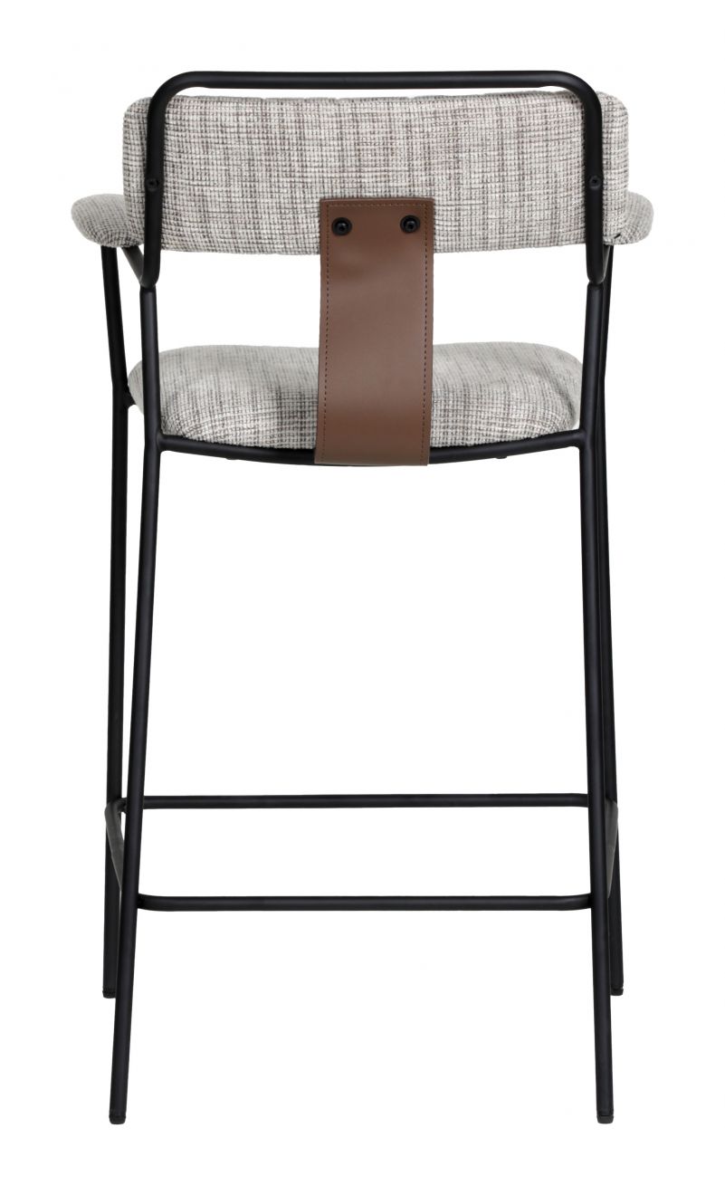 Zuo Modern Couva Chenille Fabric Counter Stool 2PC