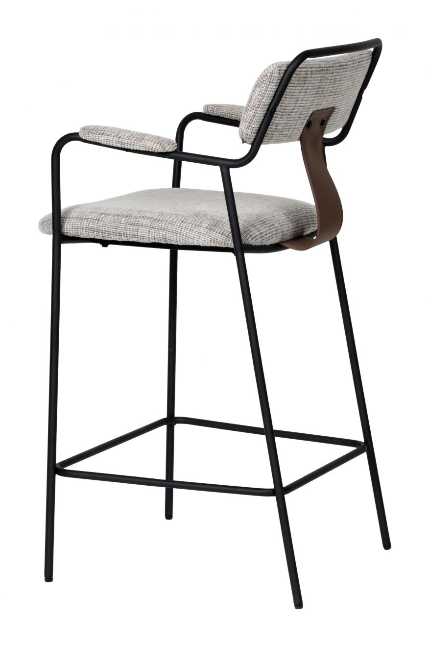 Zuo Modern Couva Chenille Fabric Counter Stool 2PC