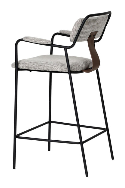 Zuo Modern Couva Chenille Fabric Counter Stool 2PC