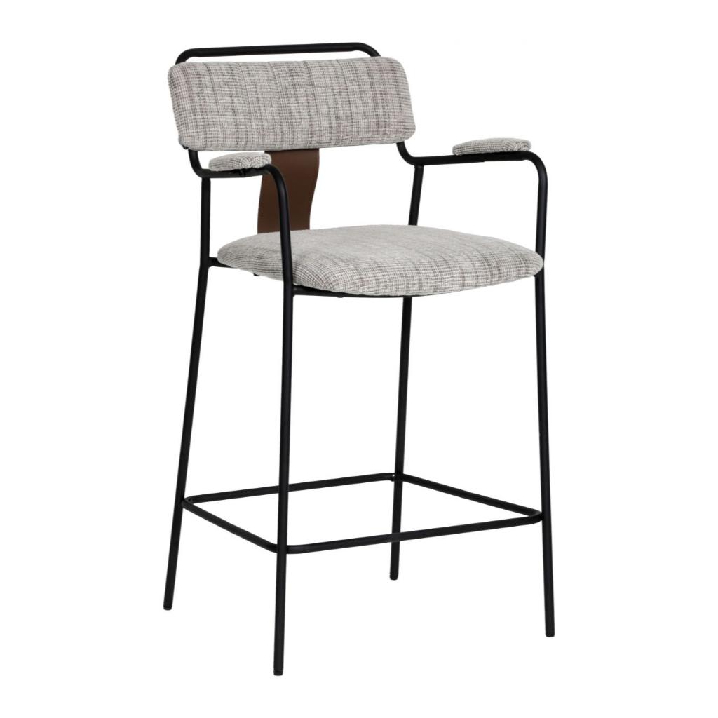 Zuo Modern Couva Chenille Fabric Counter Stool 2PC