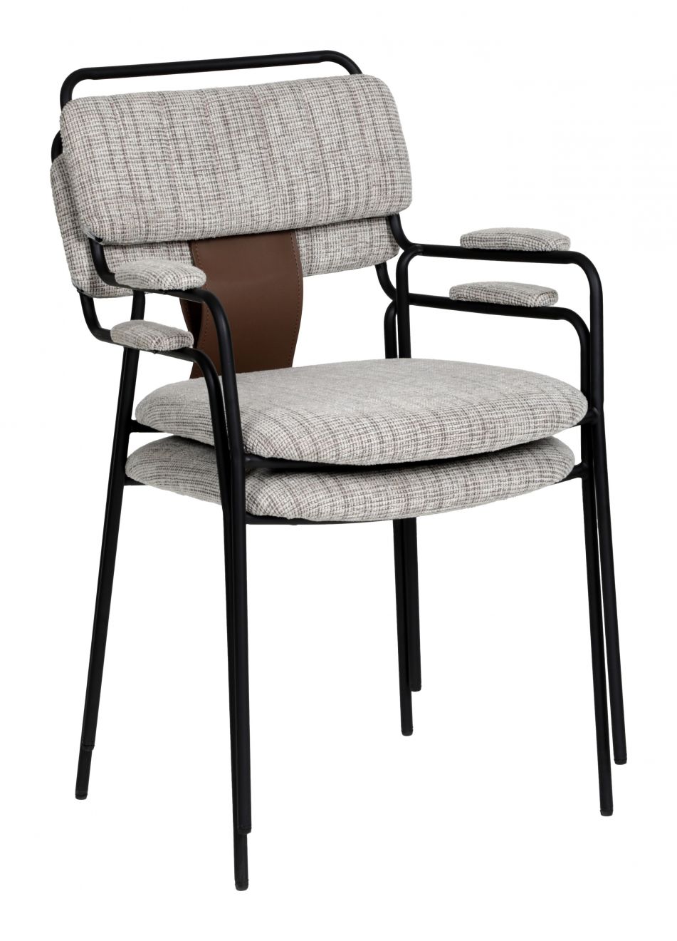 Zuo Modern Couva Chenille Fabric Dining Chair 2PC