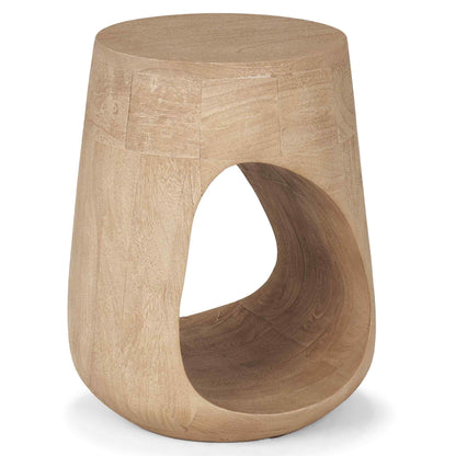 Mercana Cove Wooden Sculptural Side Table