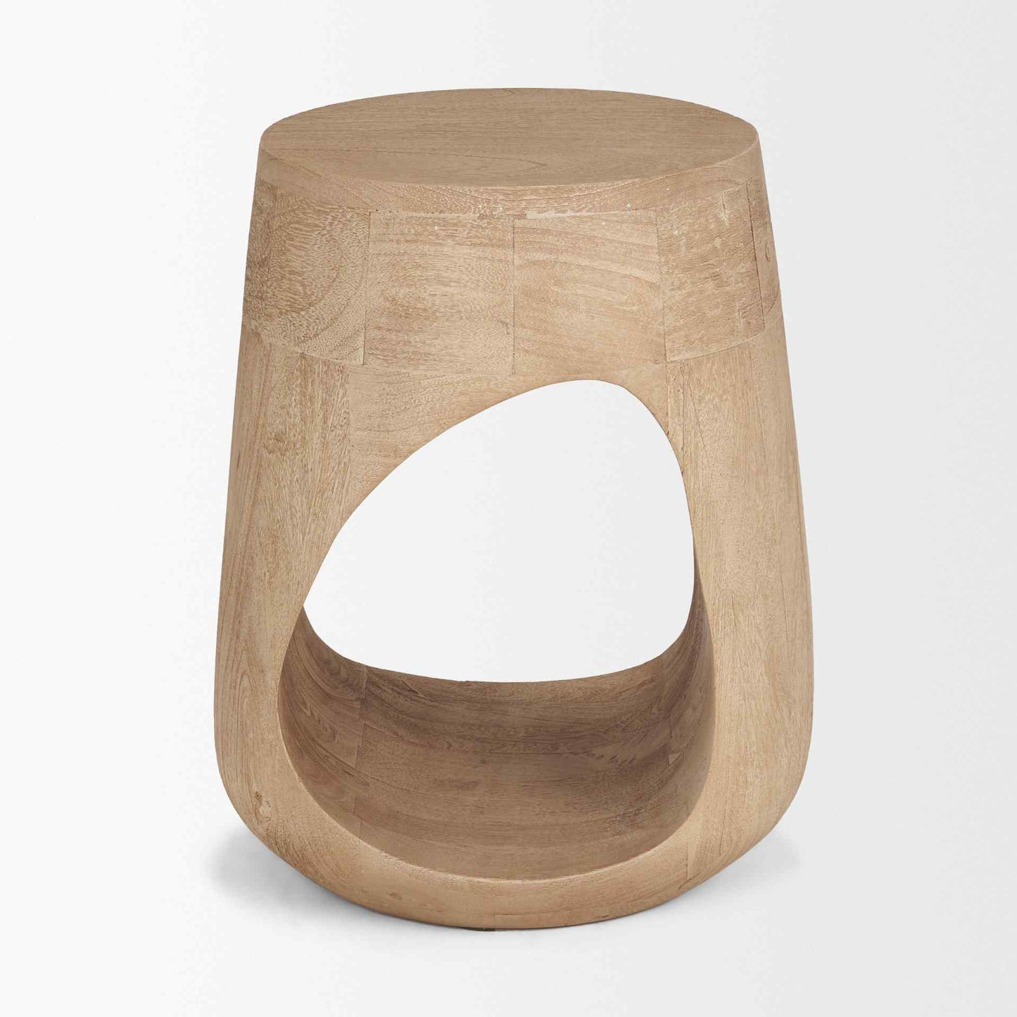 Mercana Cove Wooden Sculptural Side Table