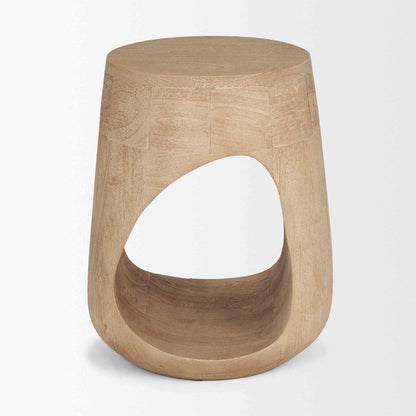 Mercana Cove Wooden Sculptural Side Table
