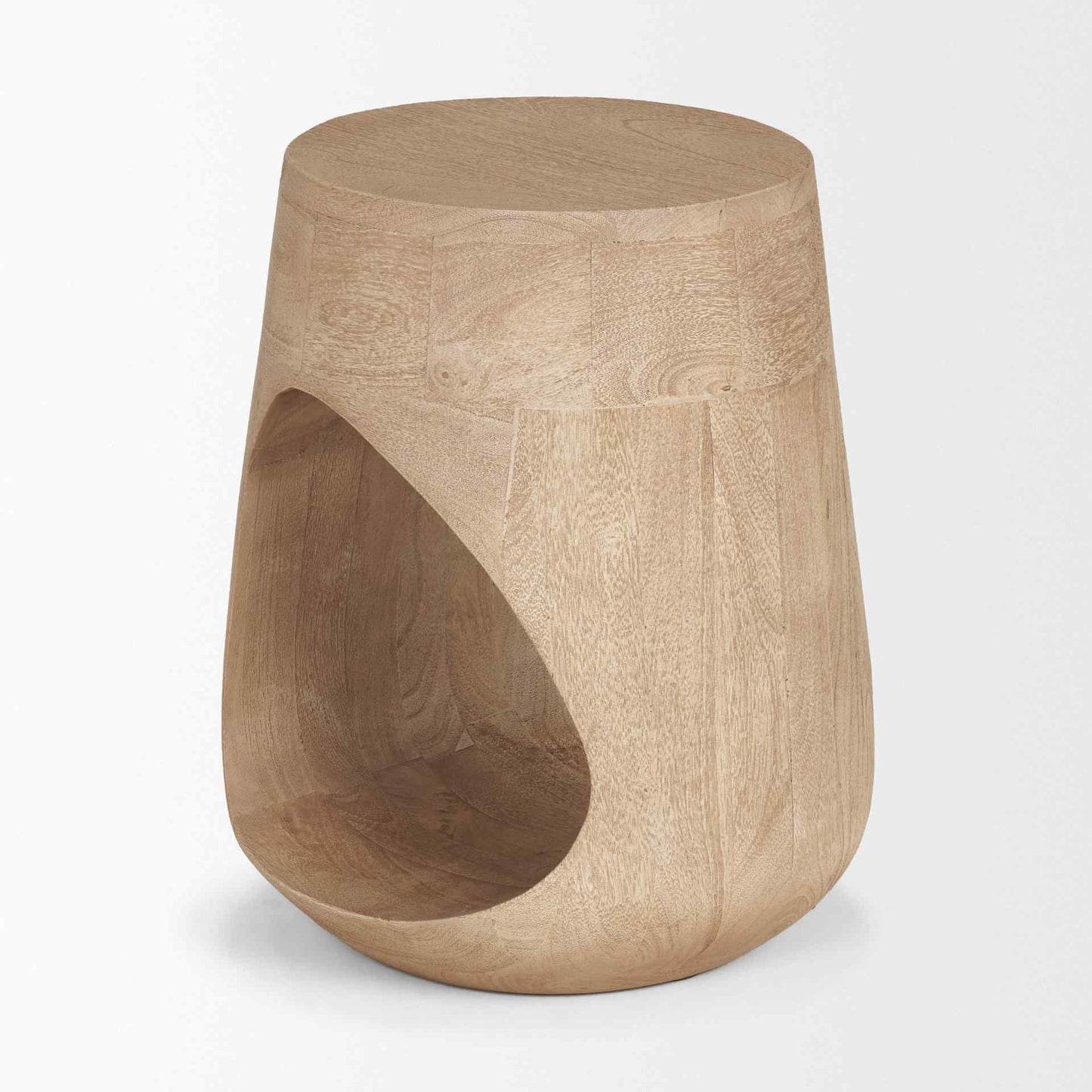 Mercana Cove Wooden Sculptural Side Table