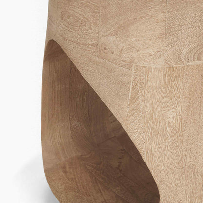 Mercana Cove Wooden Sculptural Side Table