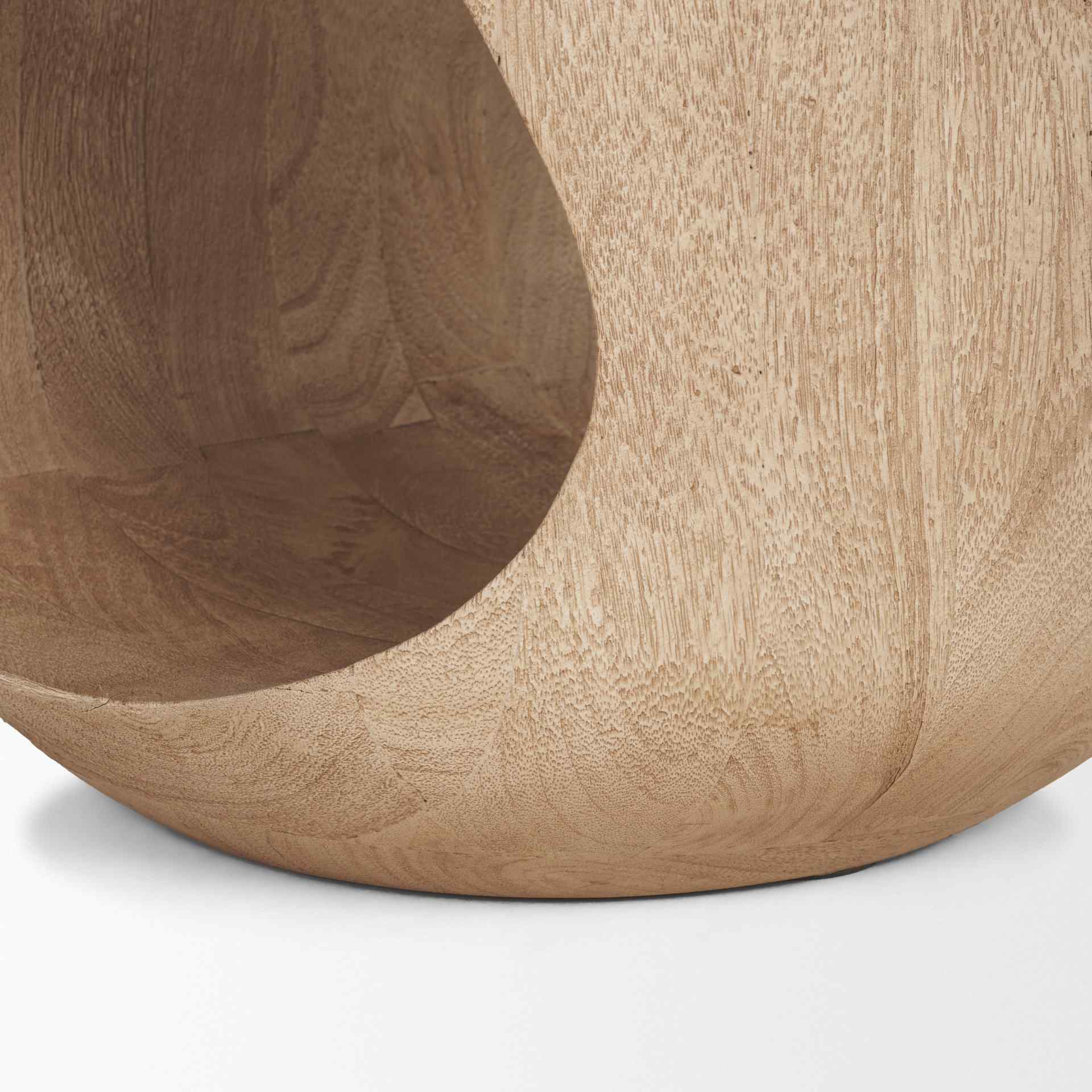 Mercana Cove Wooden Sculptural Side Table