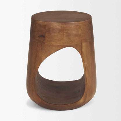 Mercana Cove Wooden Sculptural Side Table