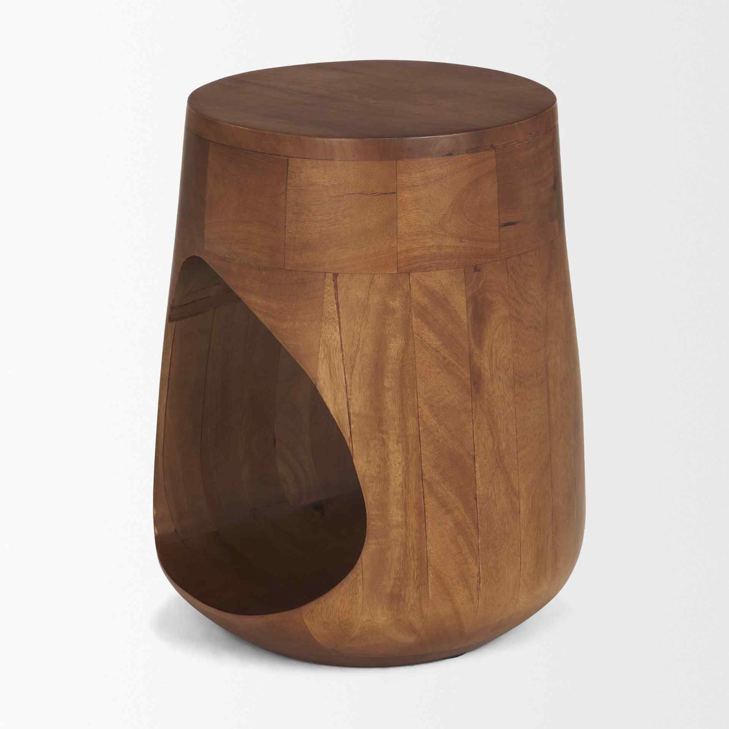 Mercana Cove Wooden Sculptural Side Table
