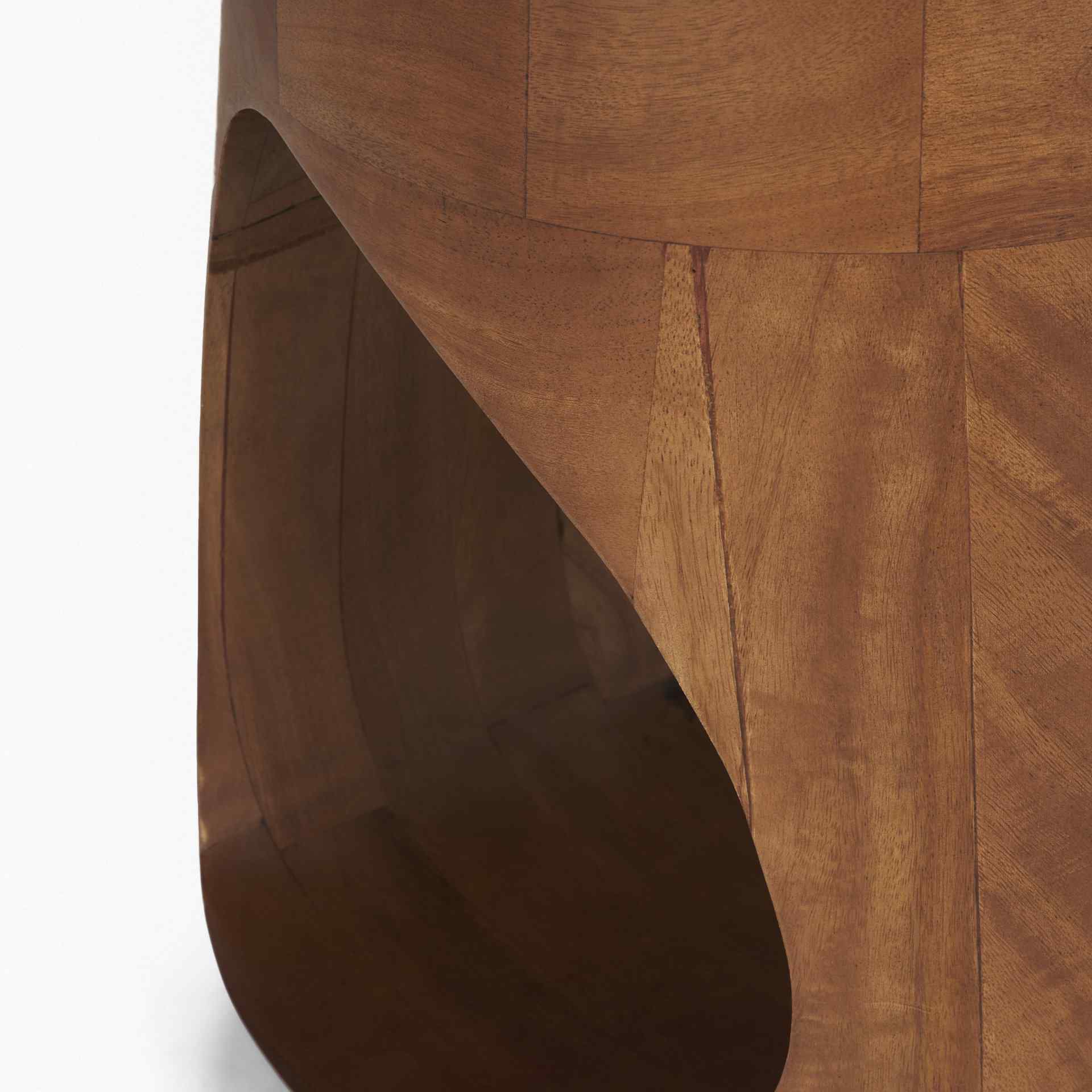 Mercana Cove Wooden Sculptural Side Table