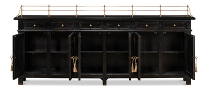 Covent Gardens Sideboard Ebony-Sideboards-Sarreid-LOOMLAN