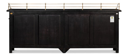 Covent Gardens Sideboard Ebony-Sideboards-Sarreid-LOOMLAN