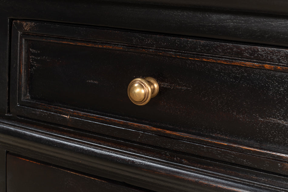 Covent Gardens Sideboard Ebony-Sideboards-Sarreid-LOOMLAN