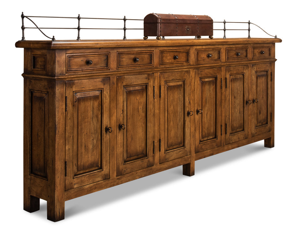 Covent Gardens Sideboard Fruitwood-Sideboards-Sarreid-LOOMLAN