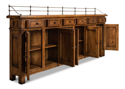 Covent Gardens Sideboard Fruitwood-Sideboards-Sarreid-LOOMLAN