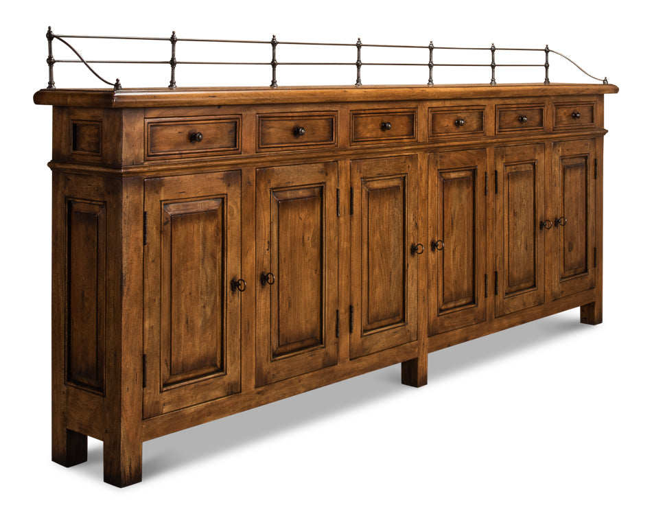 Covent Gardens Sideboard Fruitwood-Sideboards-Sarreid-LOOMLAN