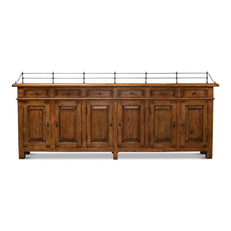 Covent Gardens Sideboard Fruitwood-Sideboards-Sarreid-LOOMLAN