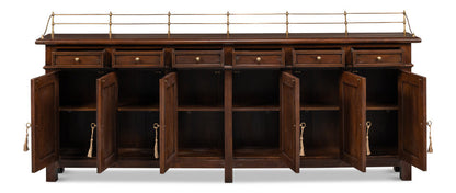 Covent Gardens Sideboard Walnut-Sideboards-Sarreid-LOOMLAN