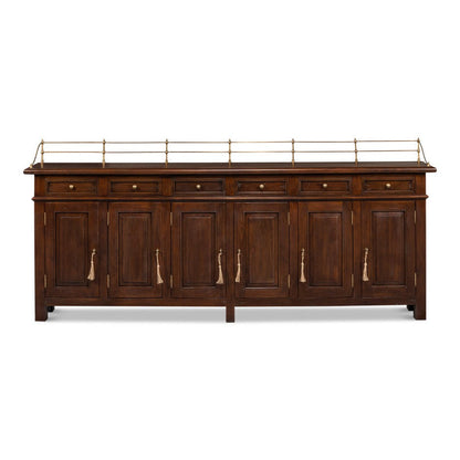 Covent Gardens Sideboard Walnut-Sideboards-Sarreid-LOOMLAN