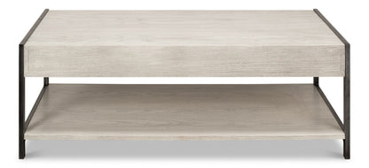 Covet Cocktail Coffee Table With Drawers and Storage Shelf-Coffee Tables-Sarreid-LOOMLAN