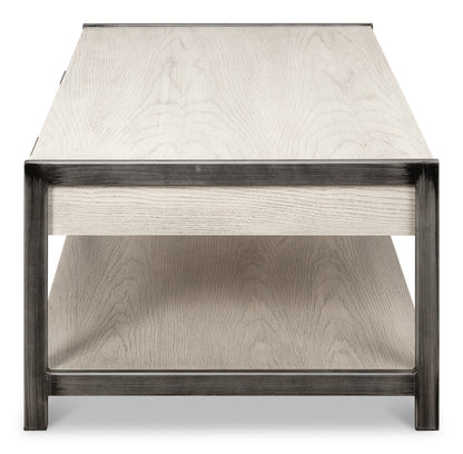 Covet Cocktail Coffee Table With Drawers and Storage Shelf-Coffee Tables-Sarreid-LOOMLAN