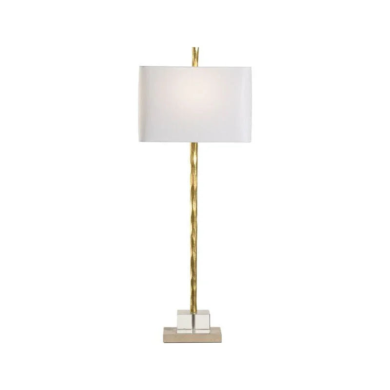 Chelsea House Crawford Hand-Hammered Metal Body Table Lamp