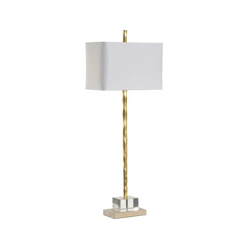 Chelsea House Crawford Hand-Hammered Metal Body Table Lamp