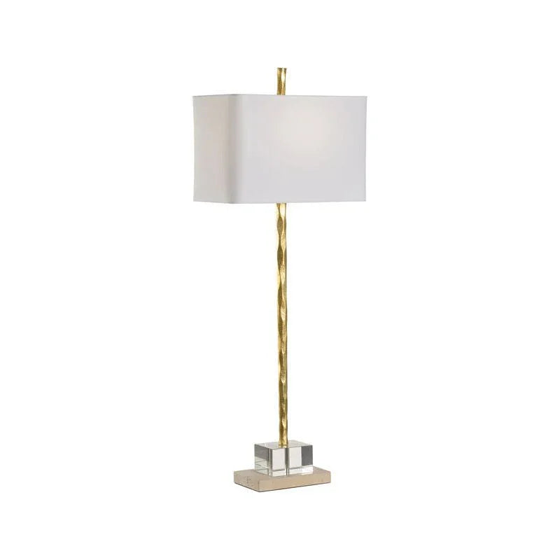 Chelsea House Crawford Hand-Hammered Metal Body Table Lamp