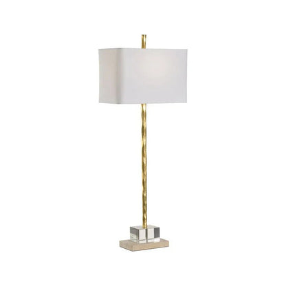 Chelsea House Crawford Hand-Hammered Metal Body Table Lamp