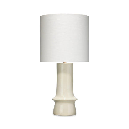 Cream Ceramic Crest Table Lamp Table Lamps Sideboards and Things By Jamie Young