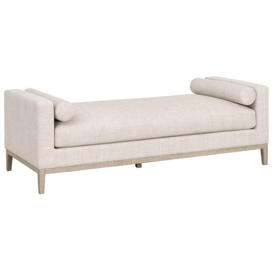 Cream Upholstered Chaise Lounge Living Room Solid Oak Frame Chaises Sideboards and Things By Essentials For Living