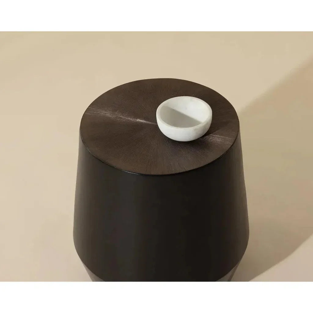 SUNPAN Creed Iron Captivating Round End Table