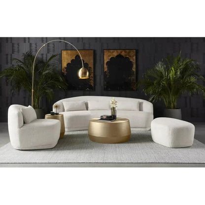 SUNPAN Creed Iron Captivating Round End Table