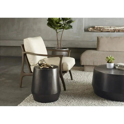 SUNPAN Creed Iron Captivating Round End Table