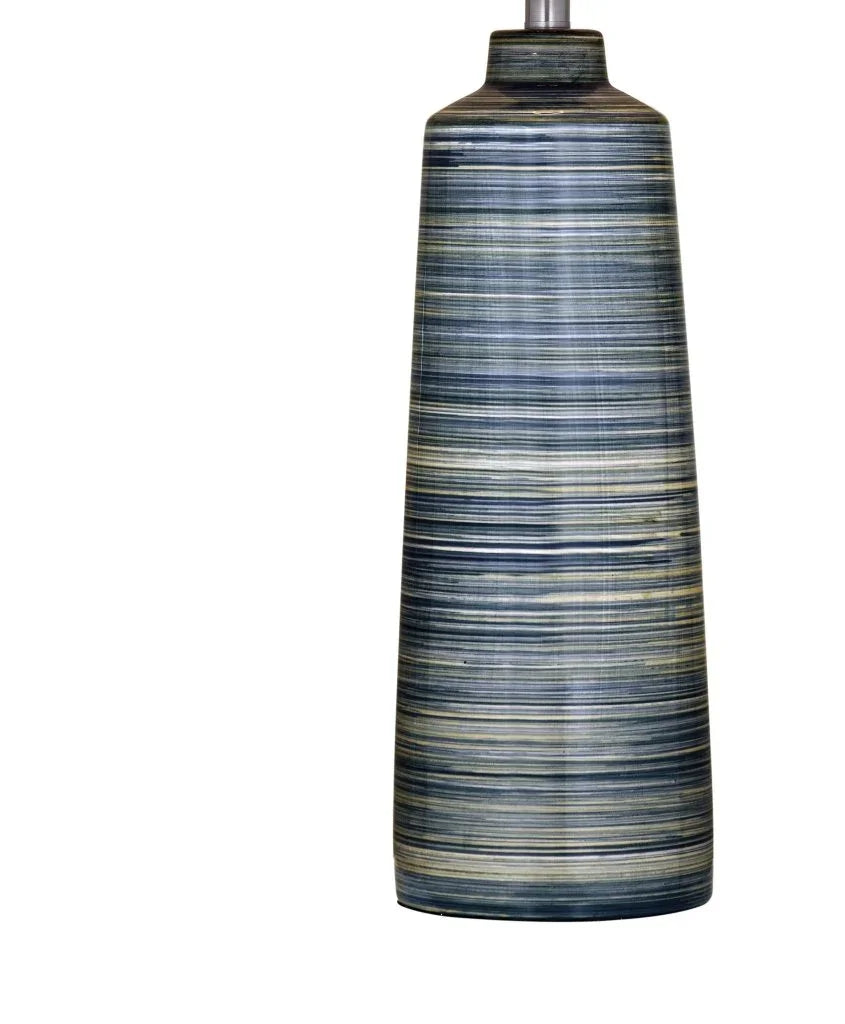 Creedence Blue Ceramic Table Lamp - LOOMLAN - Bassett Mirror - Table Lamps